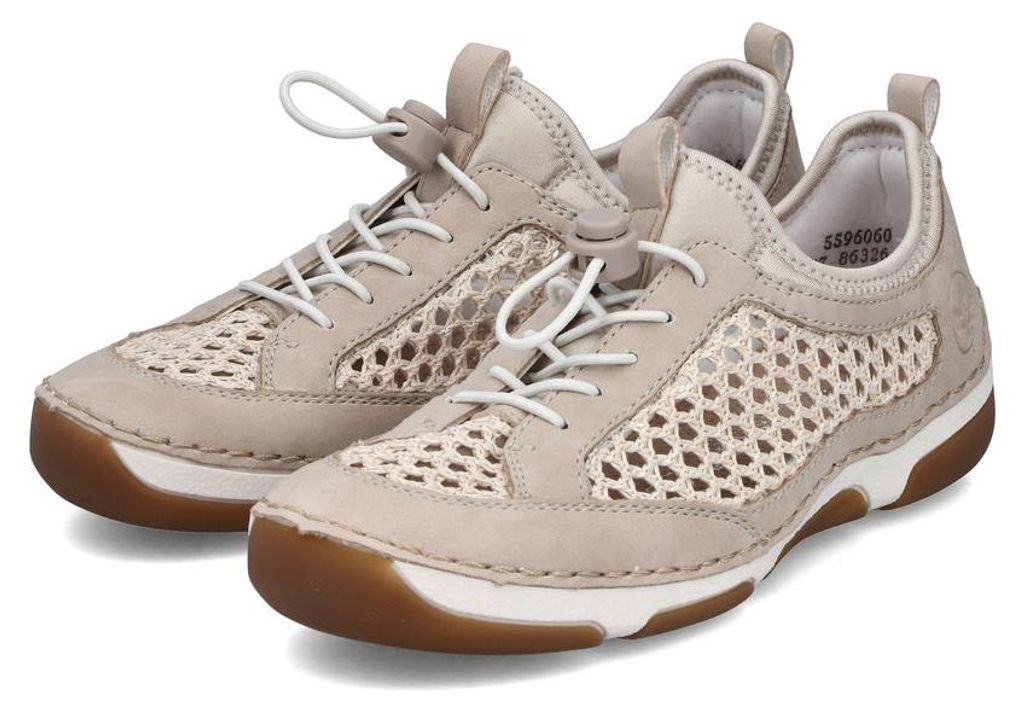 Rieker Damenschuhe Halbschuhe Slipper Beige Freizeit, Schuhgröße:36 EU