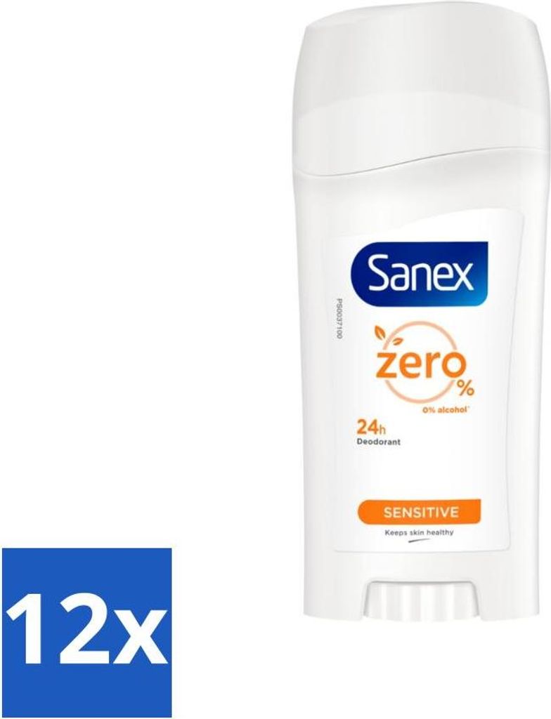 Sanex Deodorant Stick Dermo Sensitive 65 ml - Vorteilspack - 12 Stücke