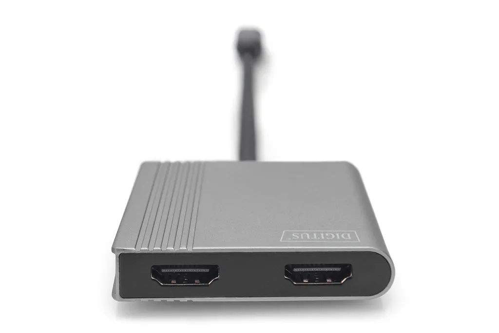 DIGITUS DA-70822 Adaptateur Graphique HDMI USB Type-C 4K 2-en-1 Noir