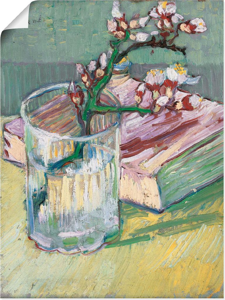 ARTland Poster Stillleben mit blühendem Mandelzweig Größe: 45x60 cm