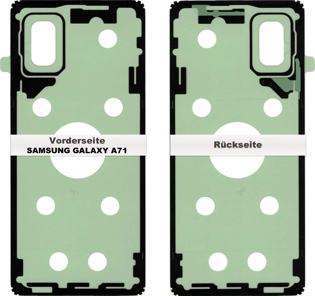 Samsung Galaxy A71 A715F Akkudeckel Klebefolie Kleber Produktbild 1