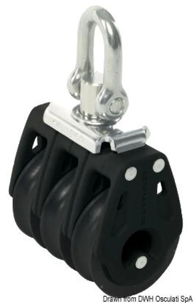 Poulie Control Block 40 triple pour palans de grand-voile et hale-bas