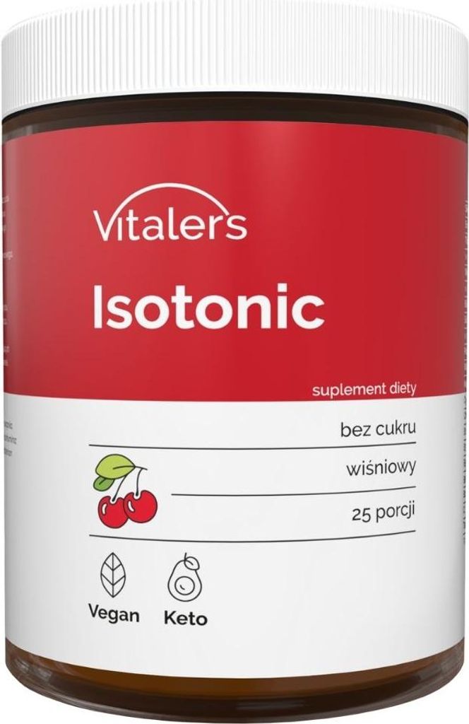Vitaler's Isotonic – 250 g, Pulver, vegan, ohne Konservierungsstoffe, ohne Zucker, reine Zusammensetzung (250 g, Kirsche)