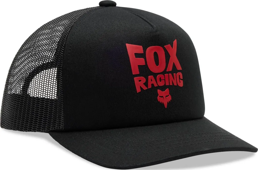 Fox Bolt Mesh Trucker Hat Youth - Cap Motocross Originale Nero Rosso