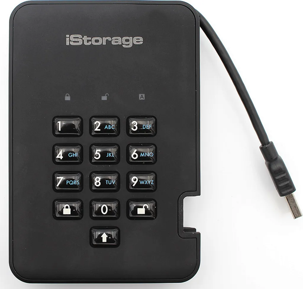 Disque dur portable sécurisé à code iStorage diskAshur2 1To