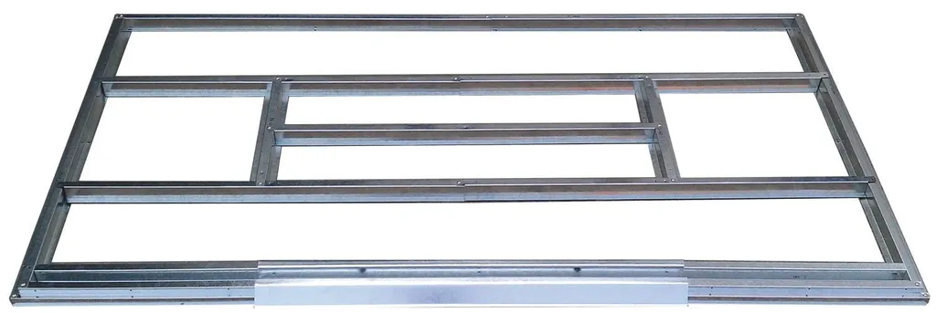 Cadre de sol métallique pour abri de jardin Garden Cottage L340 tôle