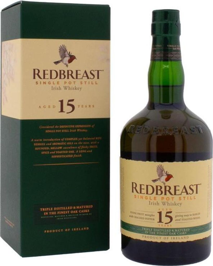 Redbreast 15 Years + Box 700ml 46% Vol. Produktbild 