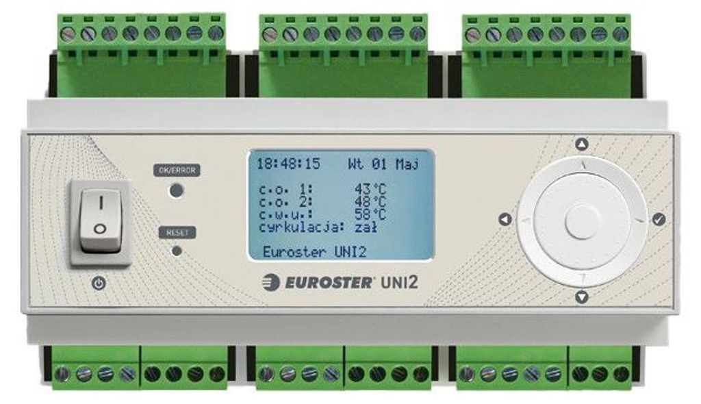 Regulator ogrzewania Euroster UNI 2 - 2 obiegi grzewcze i Zdjęcie produktu 