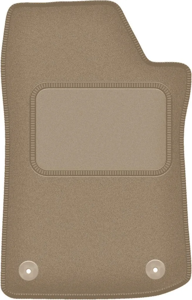Tappetino conducente in velluto beige compatibile con Jeep Gladiator (2019-, 0) – con fissaggi – su misura