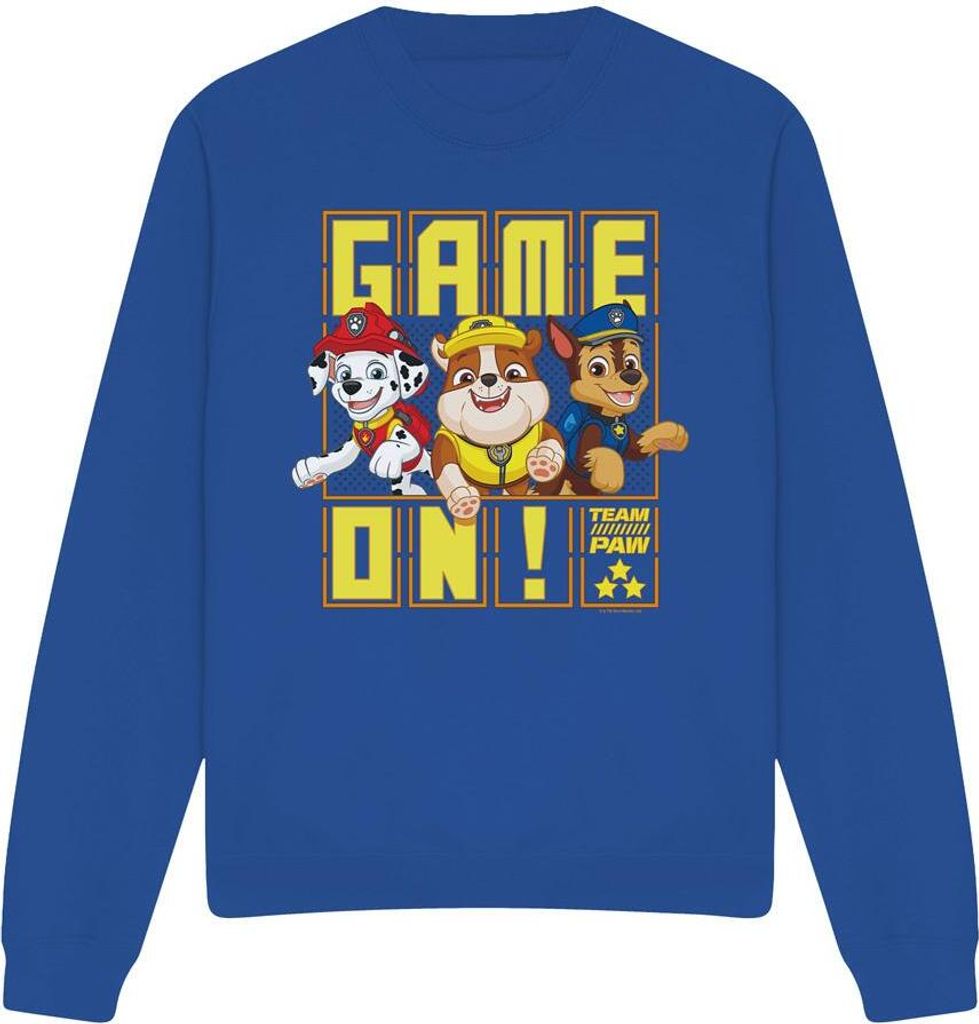 Paw Patrol - "Game On Team" Sweatshirt für Herren/Damen Uni TV12879 (S) (Königsblau)