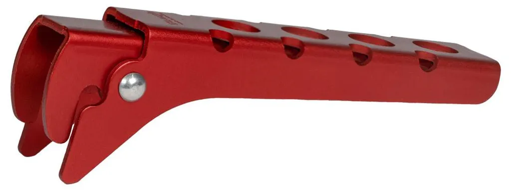 Pince Trangia rouge en aluminium : légère, robuste et haute visibilité