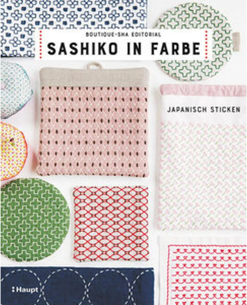 Livre de broderie Sashiko en couleur pour créations textiles DIY