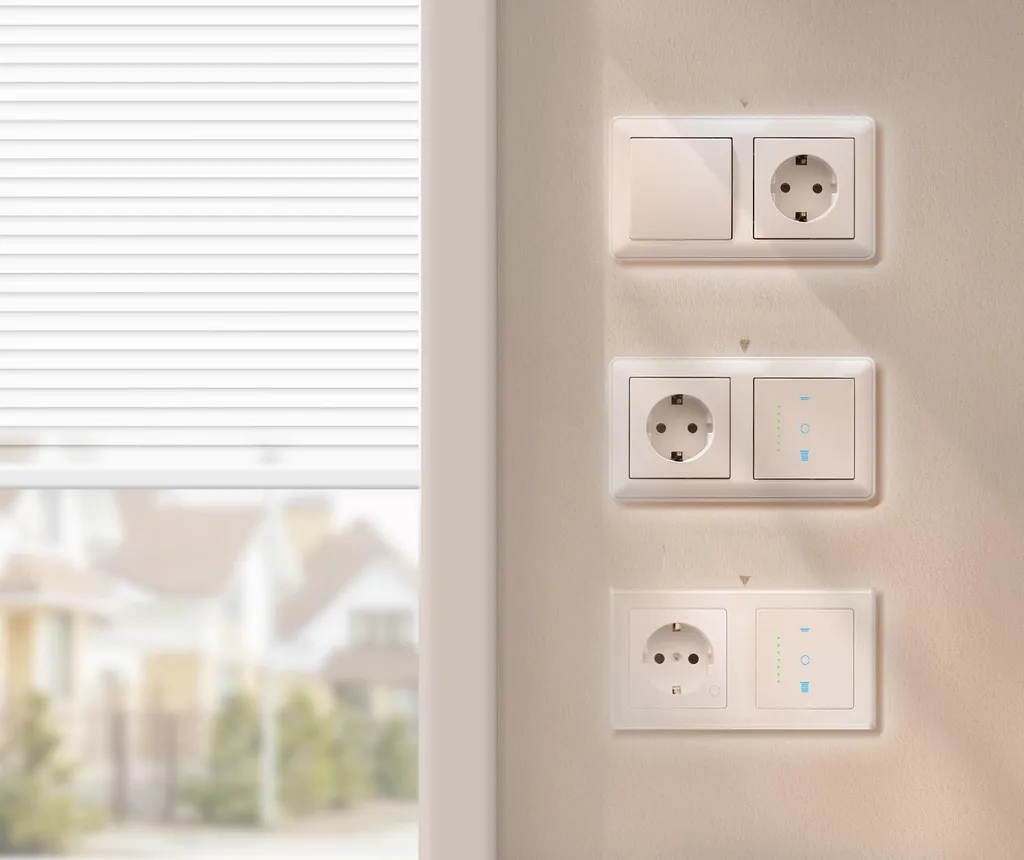 Interrupteur de volet connecté WLAN pour remplacer vos boutons classiques