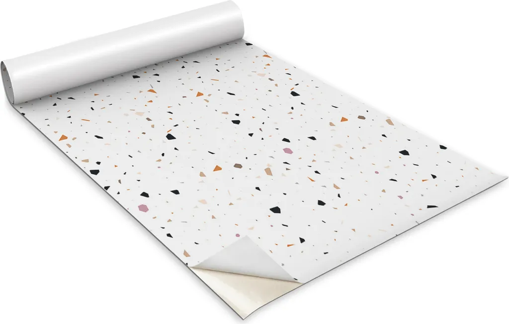 Pellicola Adesiva Mobili 100x50 Ciottoli Colorati - Rivestimento Tavolo