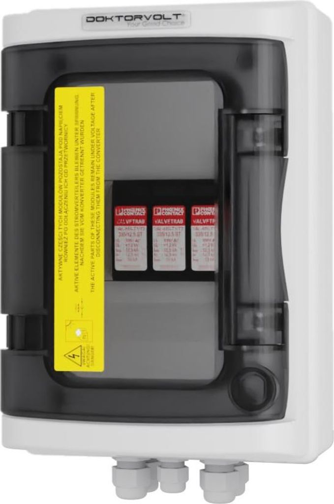 Solar Anschlusskasten PV DC 1000V 1x T2 Phoenix 1-String PG Doktorvolt 4357