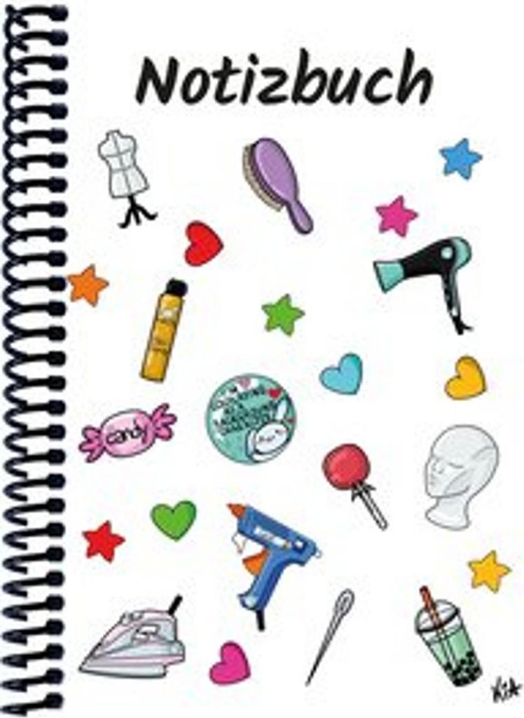 A 5 Notizbuch Manga Items, weiß, liniert