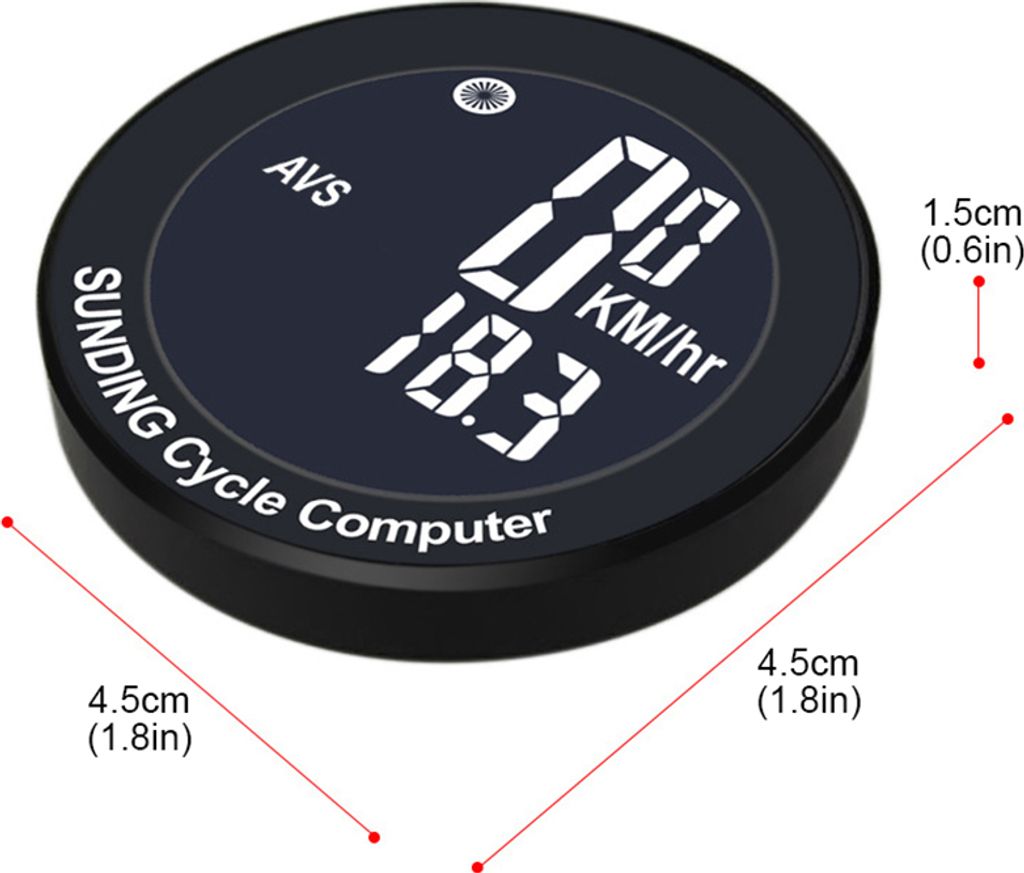Fahrradcomputer, Fahrradtachometer, Kilometersportmesser, Produktbild 13