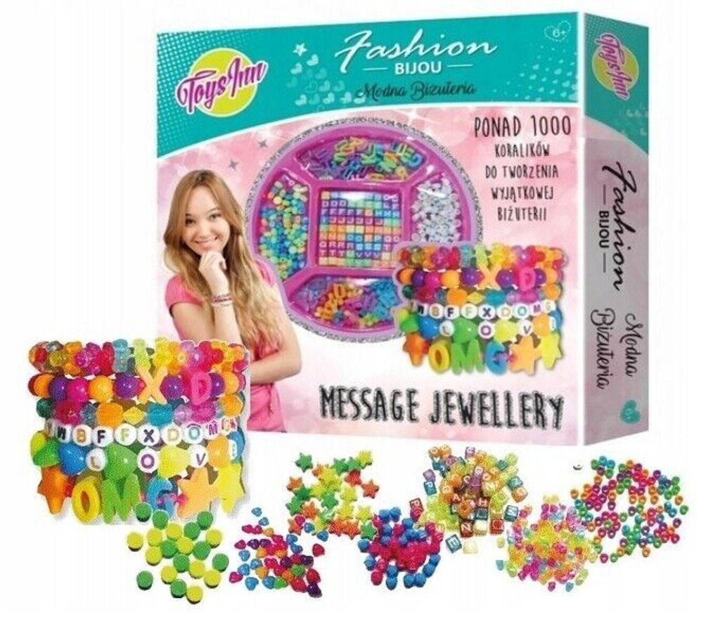 Stnux Fädeln Perlen Schmuckherstellung Set 1000 Kor Buchstaben