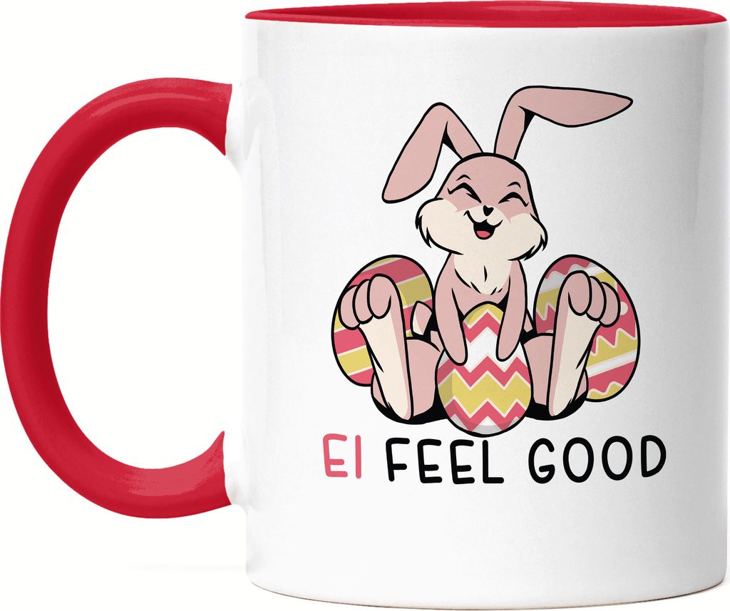 Ei Feel Good Tasse Rot Osterhase Osterei Ostergeschenk Ostern