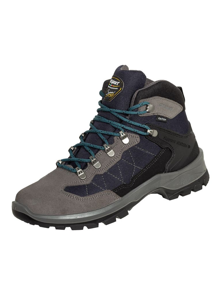 Schnürstiefel anthrazit/blau Gritex Gr. 44
