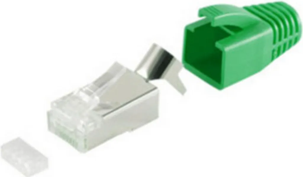 Kit RJ45 Cat.5e vert pour installation réseau domestique et bureau