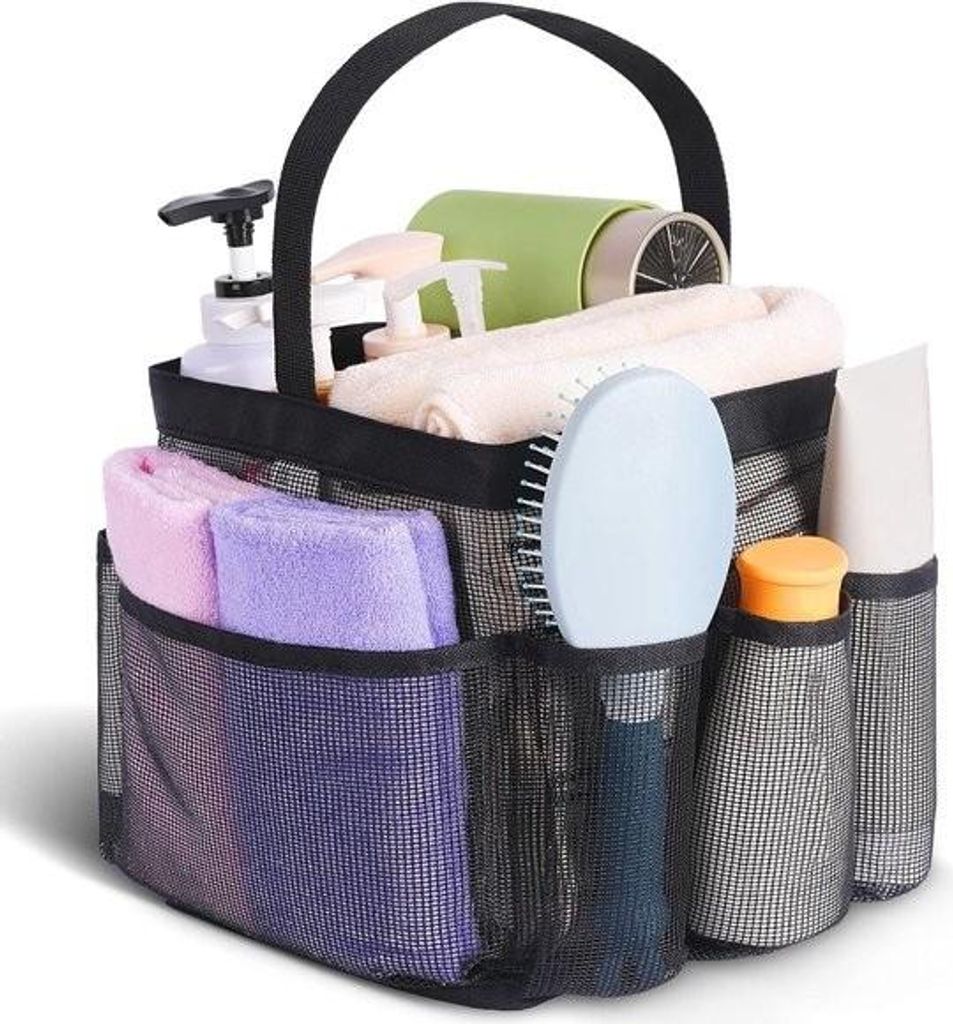 Kulturbeutel – Studentenzimmer/Tragbarer Duschkorb – Für Studentenzimmer mit 8 Fächern und großem Fassungsvermögen – Alternative zu Packw...