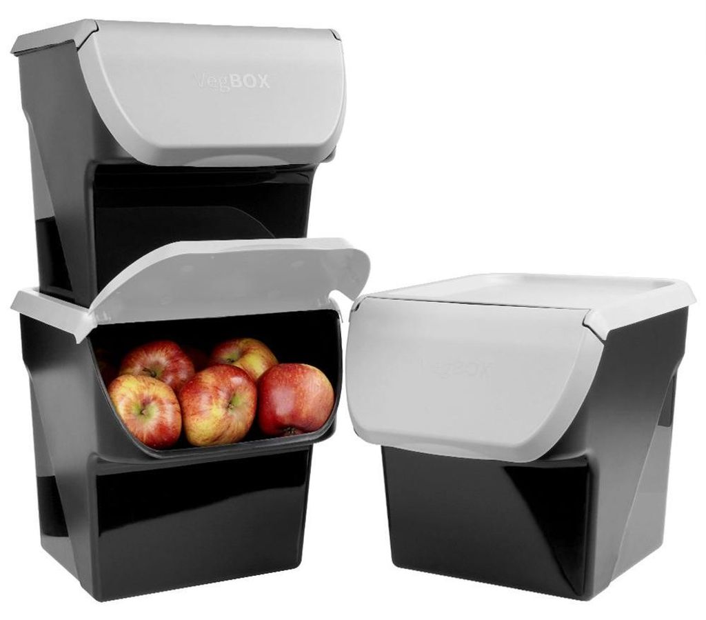 Vilde | 3 x Kartoffel Aufbewahrungsbox mit Deckel 13 L - Produktbild 