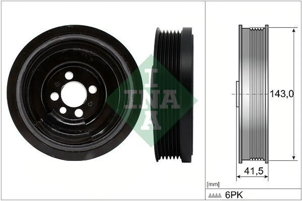 Poulie de vilebrequin pour entretien moteur VW Polo 1.2 1.4 1.6 TDI TSI