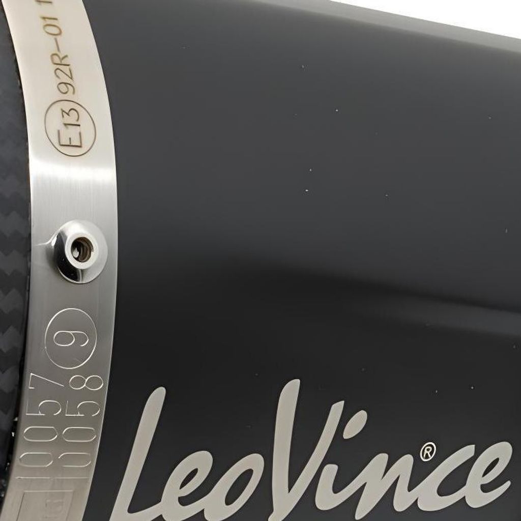 Endschalldämpfer LeoVince Auspuff-Ersatzteil 10395, schwarz, Ø 54mm 270mm