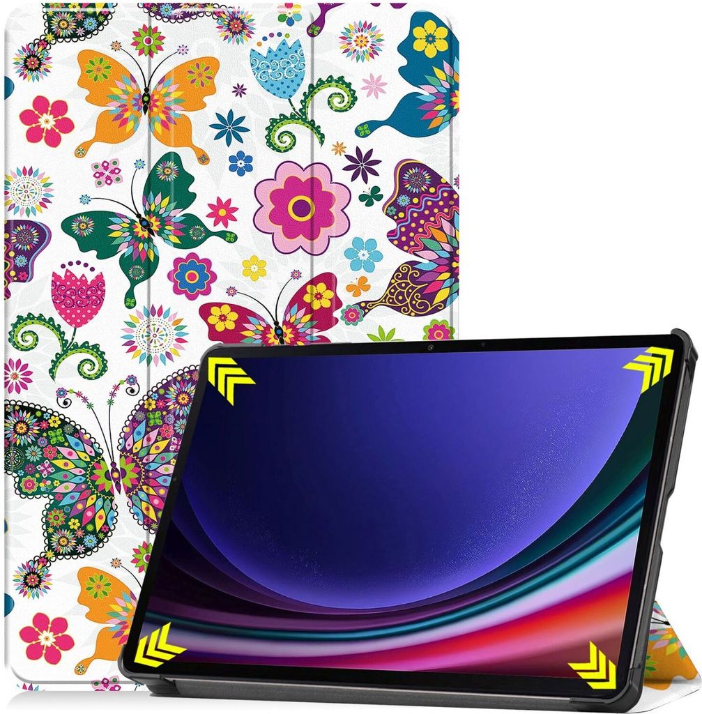 Hülle für Samsung Tab S9+ Plus 2023 SM-X810 SM-X816B SM-X818U 12.4 Zoll Smart Cover Etui mit Standfunktion und Auto Sleep/Wake Funktion