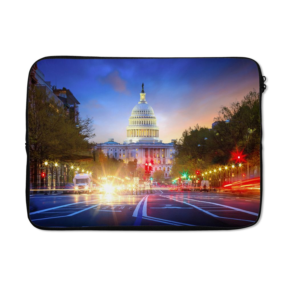 MuchoWow Laptop Hülle 14 ZollStraße - Kapitol - Architektur Laptoptasche - Laptoptasche - Stoßsicher - Schutzhaube