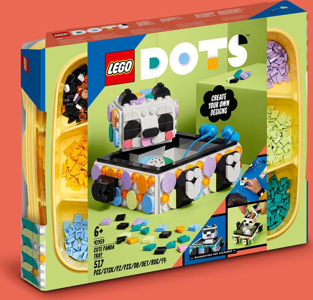 LEGO 41959 DOTS Panda Ablageschale, Bastelset für Produktbild 20