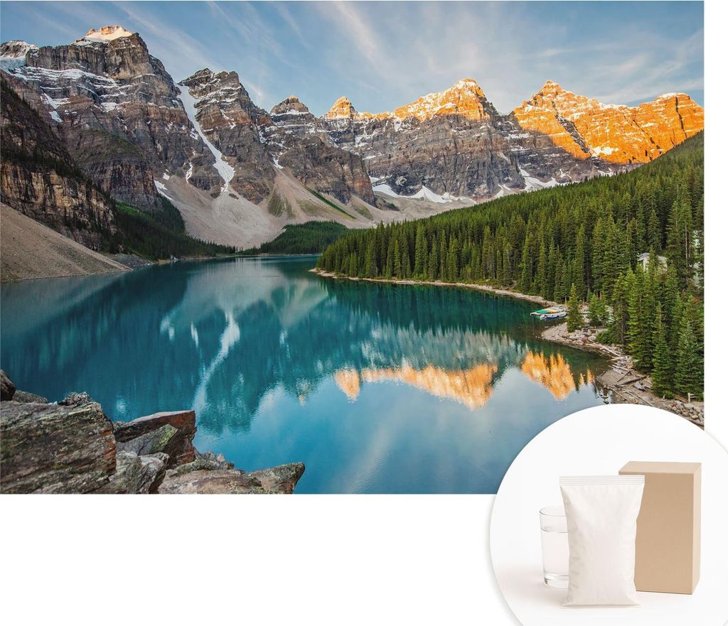 Fototapete - Wandbilder für Wohnzimmer - 312x219 cm - Dekorative Wandfolie - Modernes Design für Wanddekoration - Tapeten für Innenräume - Spie...