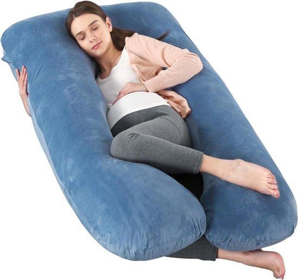 Coussin de grossesse et d'allaitement 160 cm XXXL en forme Image du produit 