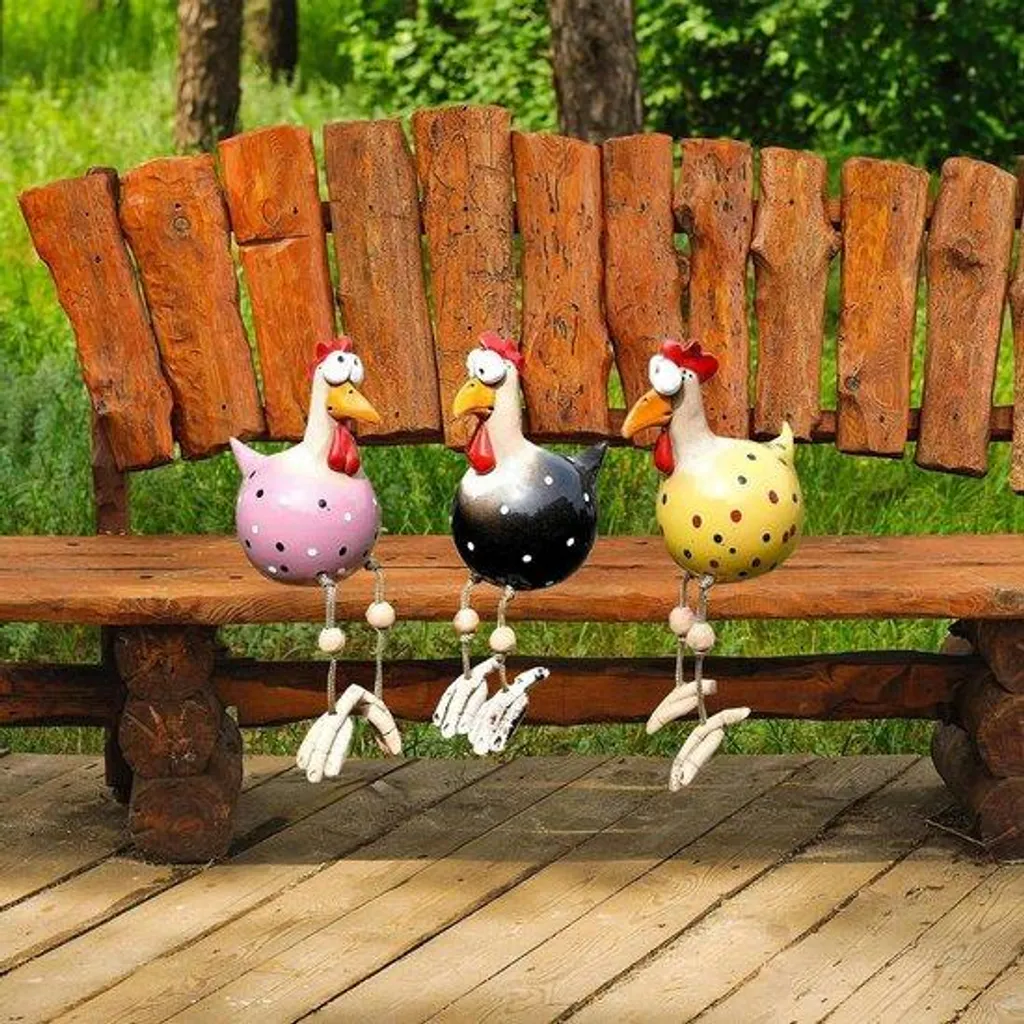 Figurines de Jardin Robustes en Résine | Décoration de Baignoire d'Oiseaux