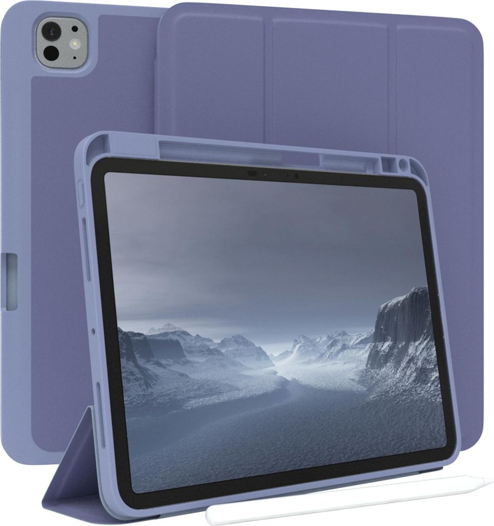 EAZY CASE Smartcase mit Stifthalter für Apple iPad Pro 11 (2024) Hülle mit Stifthalterung, Tablet Cover aufstellbar 11 Zoll in Blau
