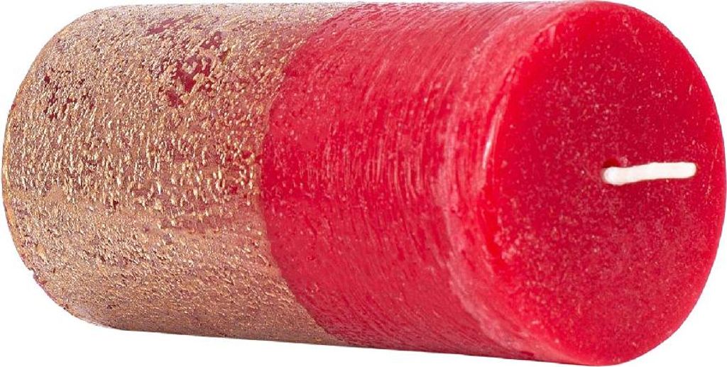 ARÔME: Rustieke kaars, metallic rood en goud Productafbeelding 