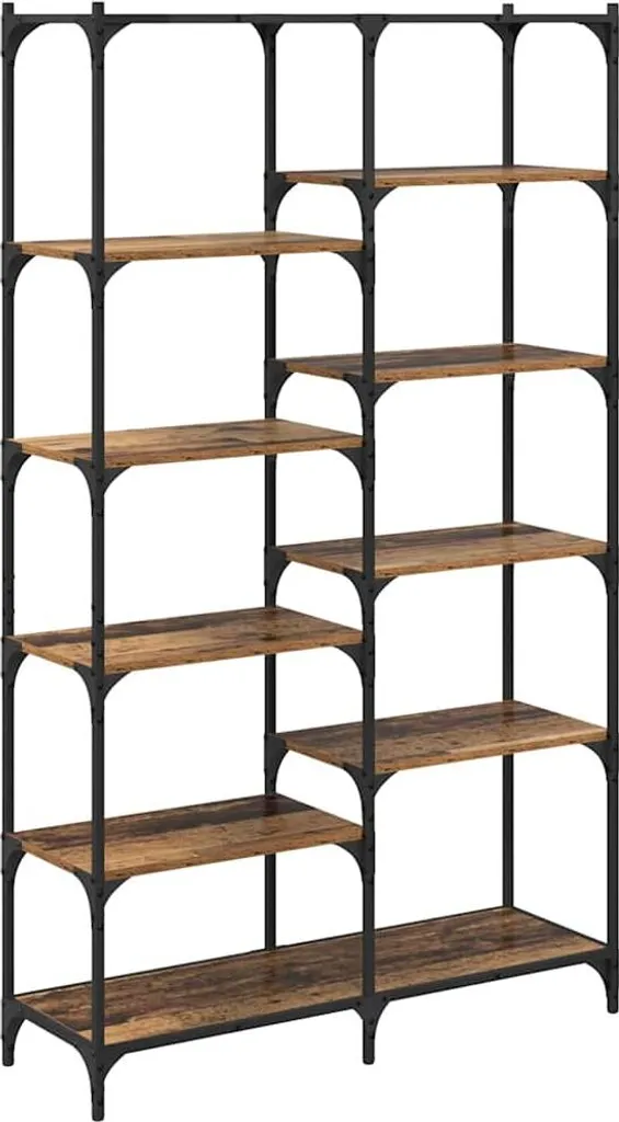 SYFAX™ Libreria Legno Vecchio 100x32x170 cm - Scaffale Multistrato Robusto