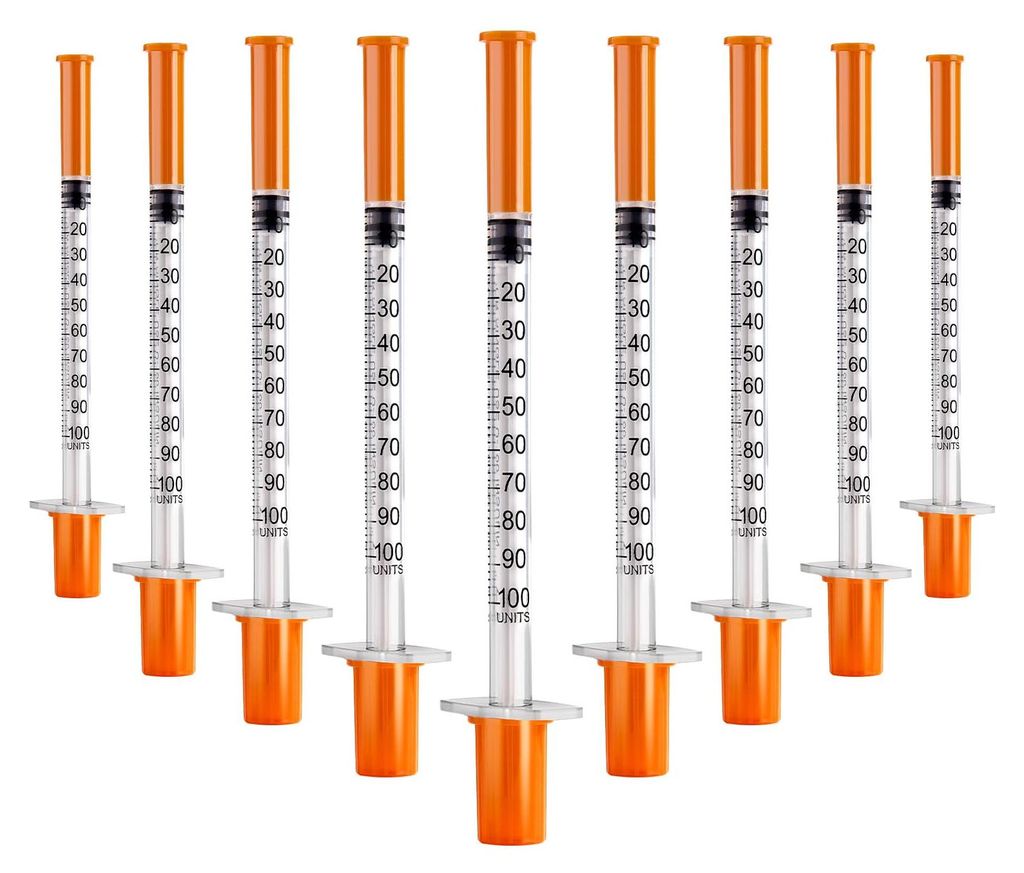 100 stuks plastic tubes van 1 ml, maat 31G, diameter 8 mm, Productafbeelding 