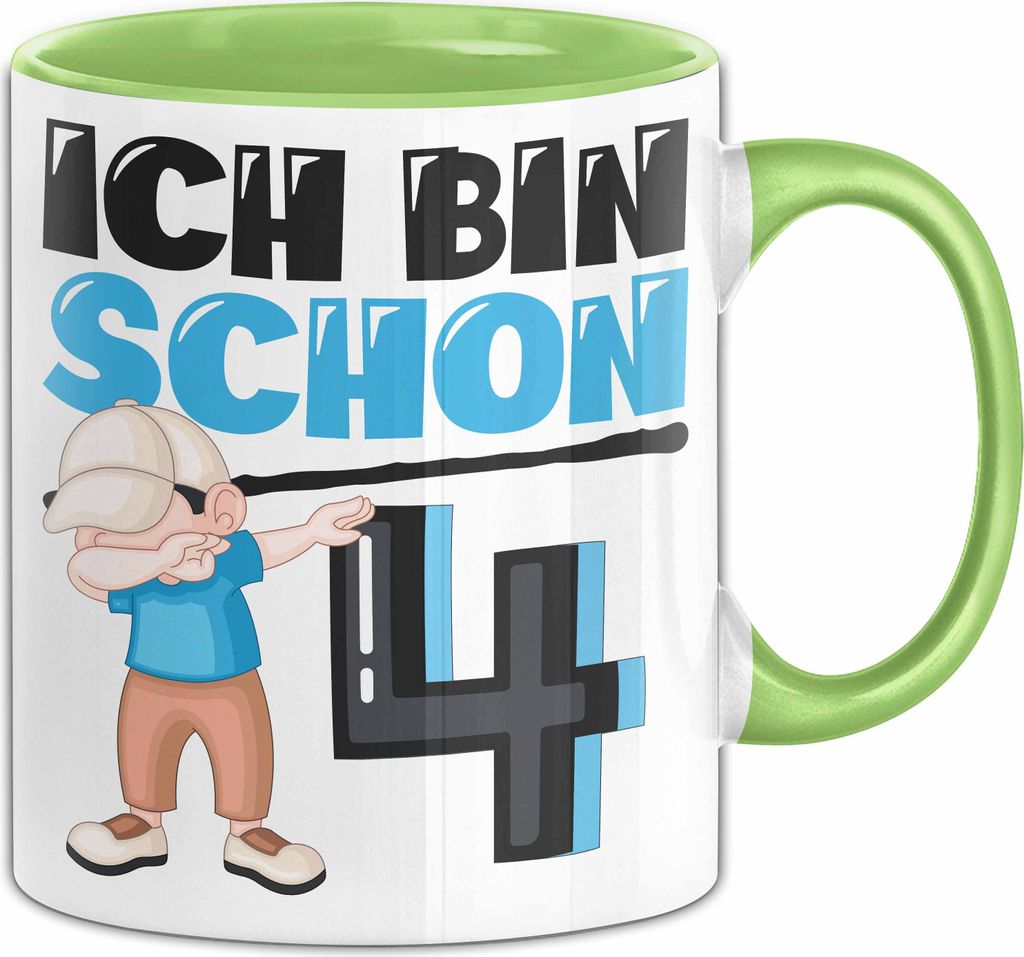4. Geburtstag Geschenk Tasse Becher Jungs Dab Produktbild 