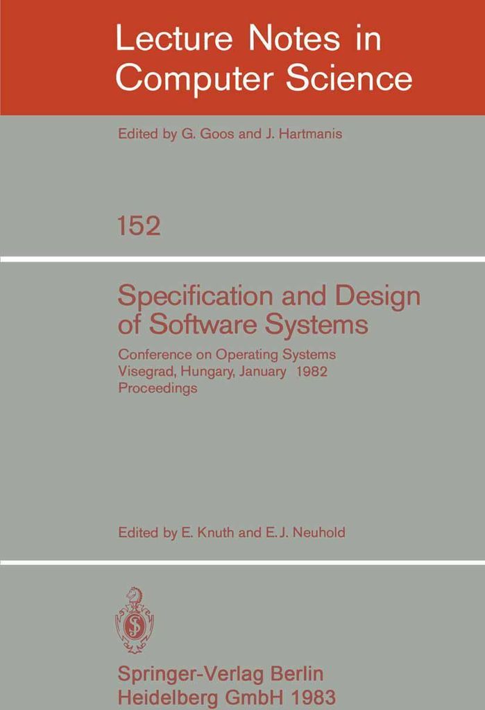 Specification and Design of Software Systems