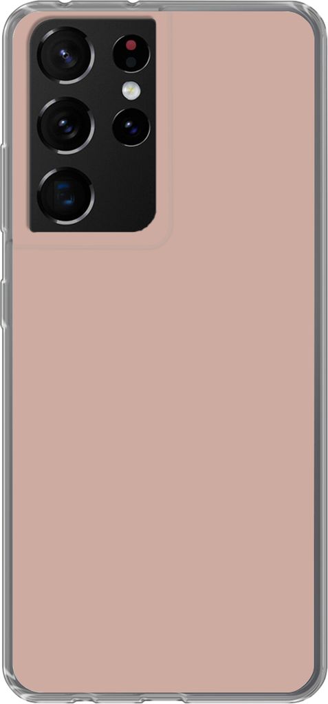 MuchoWow Handyhülle Schutzhülle Hülle für Telefoonhoesje Samsung Galaxy S21 Ultra Rosa - Palette - Einfarbig - Einfarbig rosa Silikon Softcas...