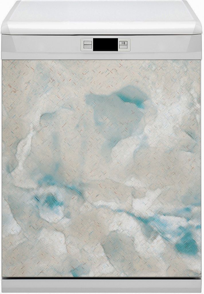 Dekorative Magnetmatte Küche Geschirrspüle 60x70 cm Magnet für Spülmaschine - Marmor Abstract