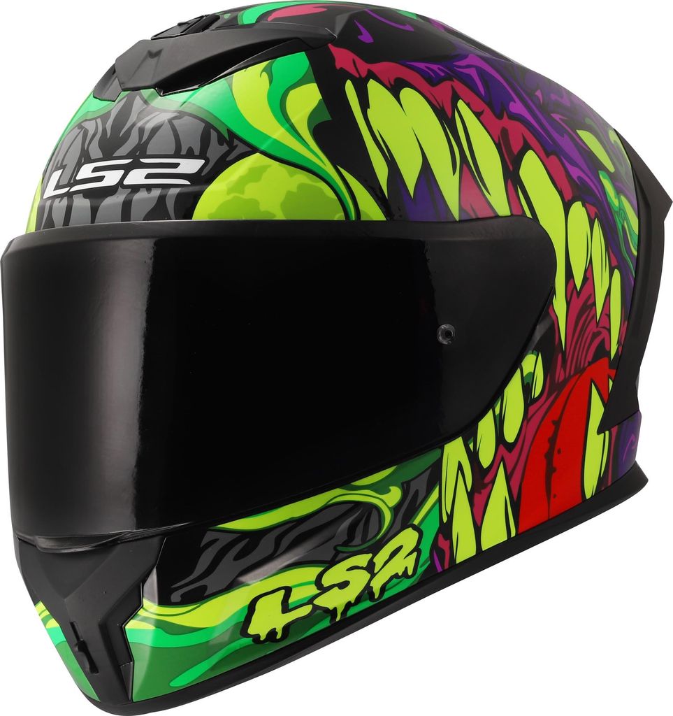 LS2 FF820 Rapid III Lycant Helm, lila/grün, XL (61/62) Produktbild 
