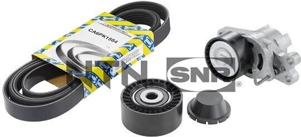 Jeu de courroies striées SNR KA859.38 - Transmission striée fiable