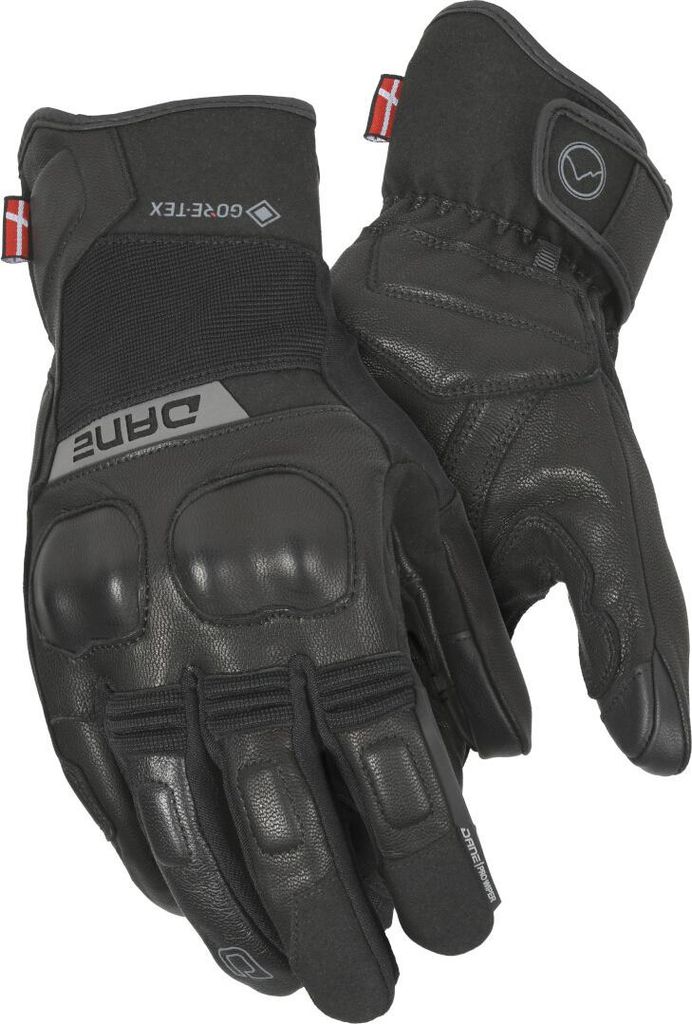 DANE Finn wasserdichte Motorrad Handschuhe, schwarz, XL
