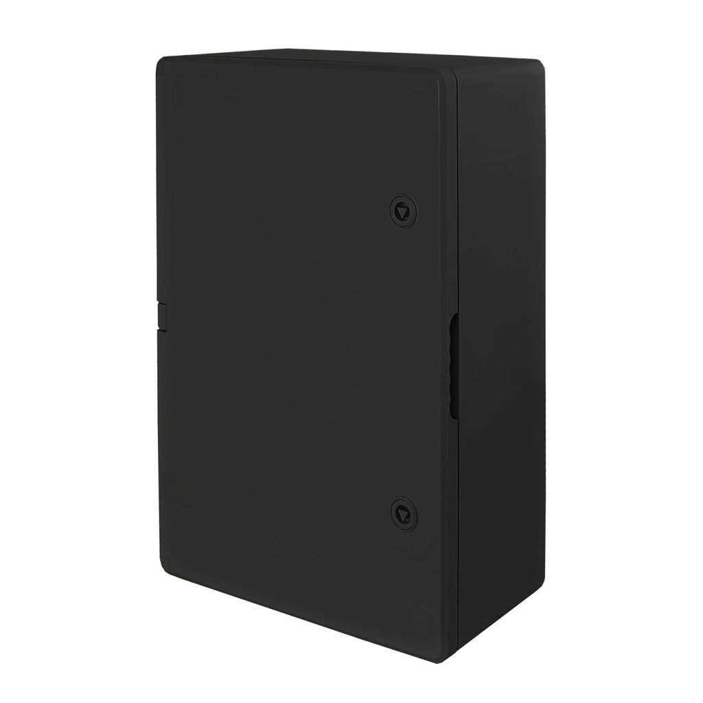 Schaltschrank ABS 300x400x220 Schwarz Kunststoff IP65 Gehäuse Schrank Industriegehäuse Leergehäuse