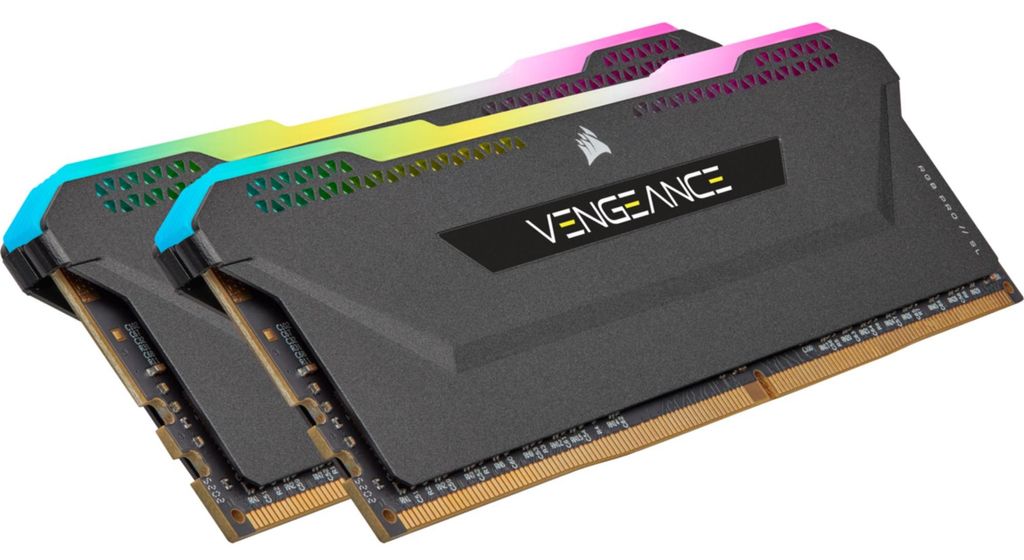 DIMM 64 GB DDR4-3200 (2x 32 GB) Dual-Kit (CMH64GX4M2E3200C16, Vengeance RGB PRO SL, INTEL XMP)