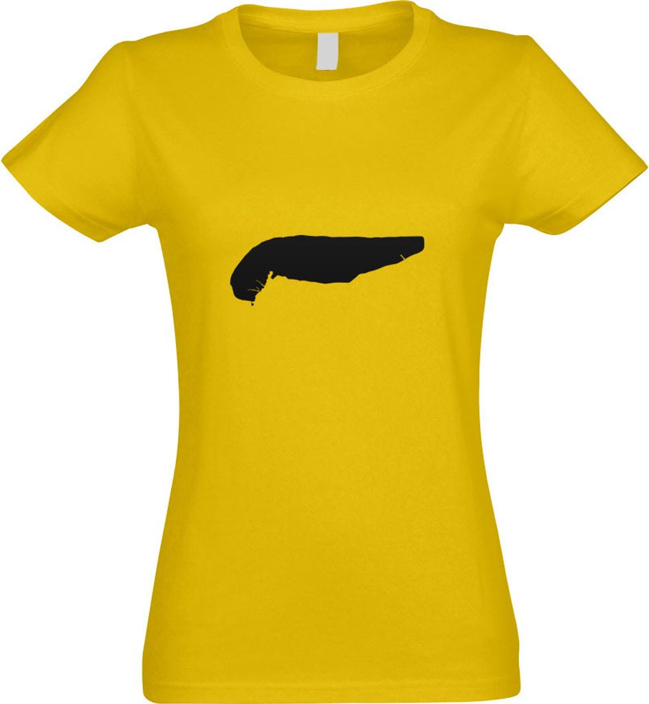 Kiwistar - T-Shirt tailliert - Damen - gelb - Spiekeroog - Deutschland - Insel - mit Motiv Bedruckt - Funshirt Design - Sport - Freizeit - Damen - L