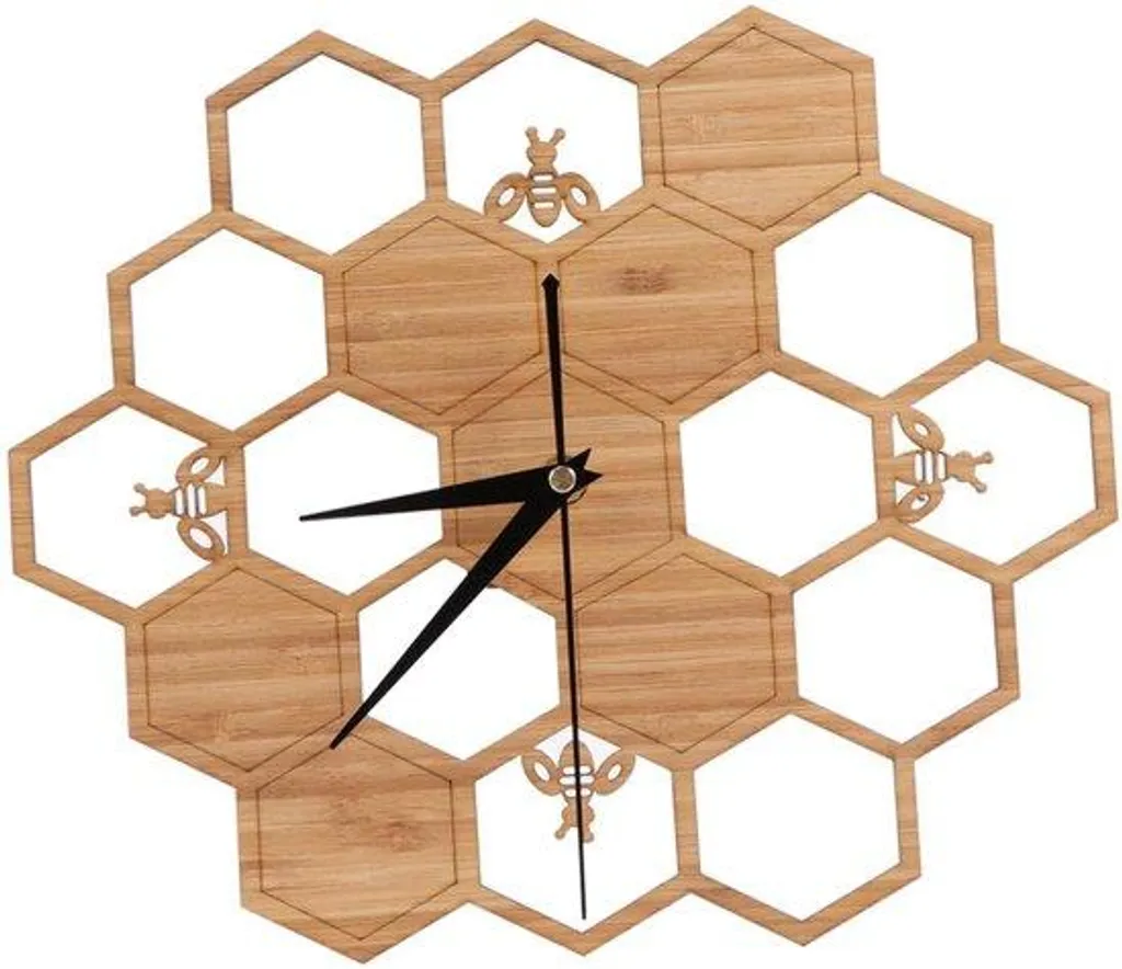 Horloge murale bois coucou sans bruit tic-tac pour un sommeil calme